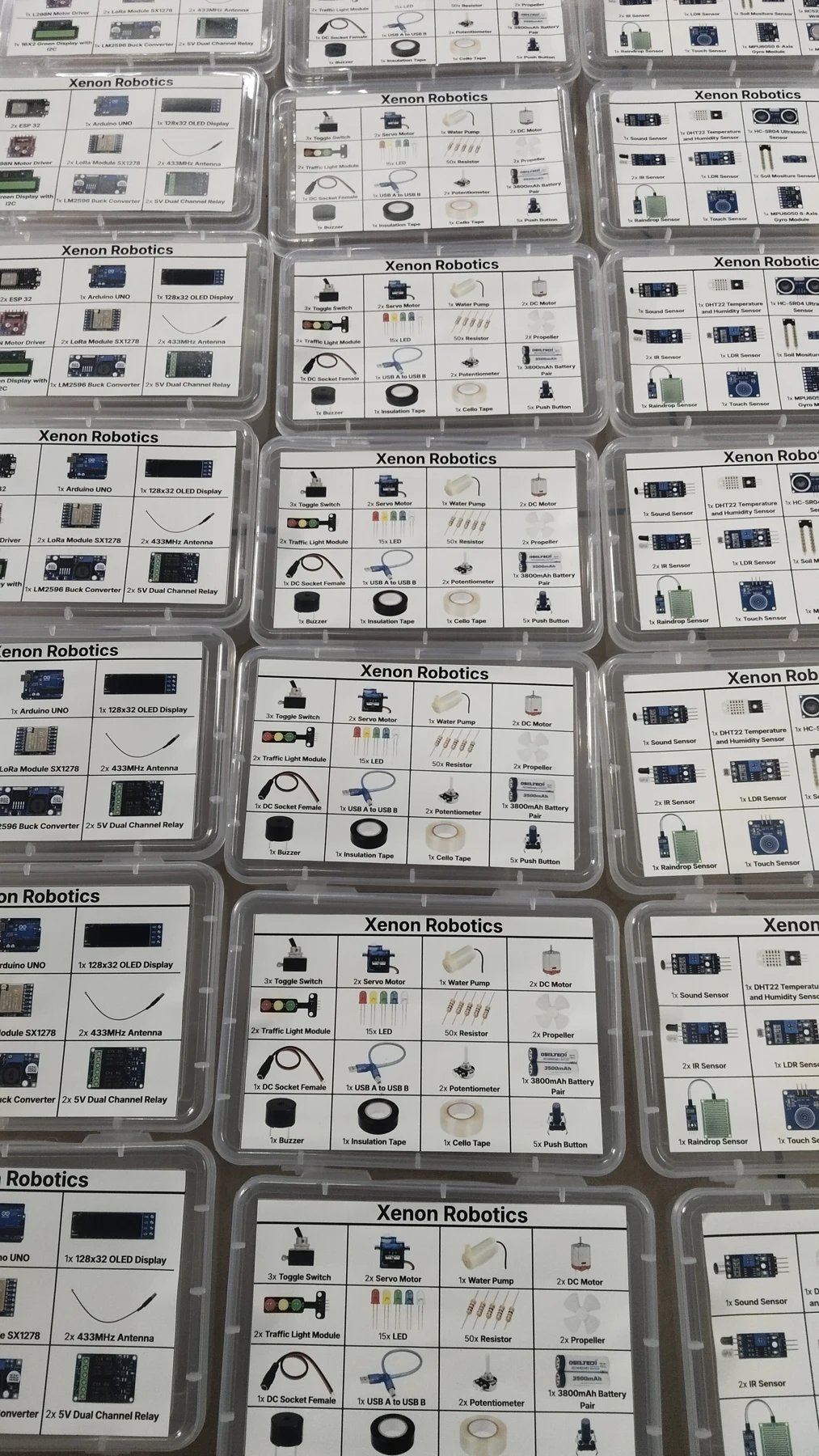 A batch of Xenon development kits prepared for training