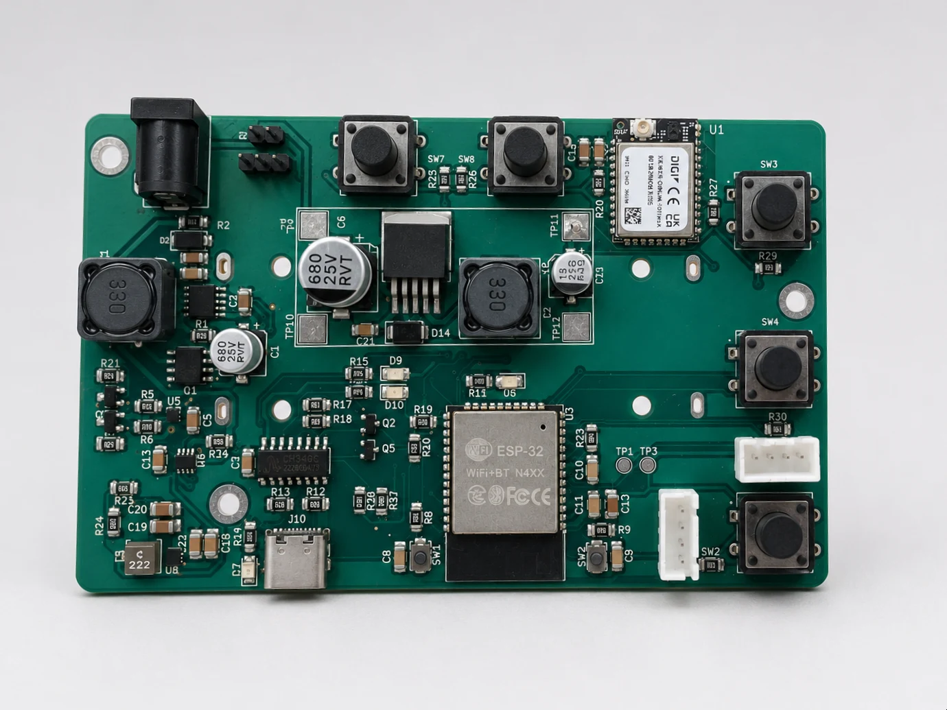 Xenon RF remote control circuit board