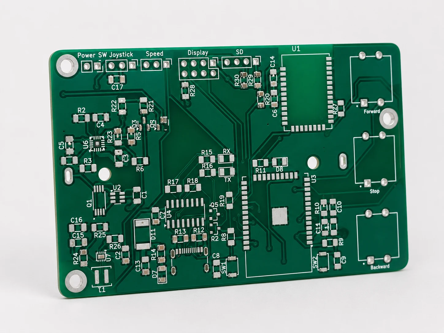 Scanner remote printed circuit board